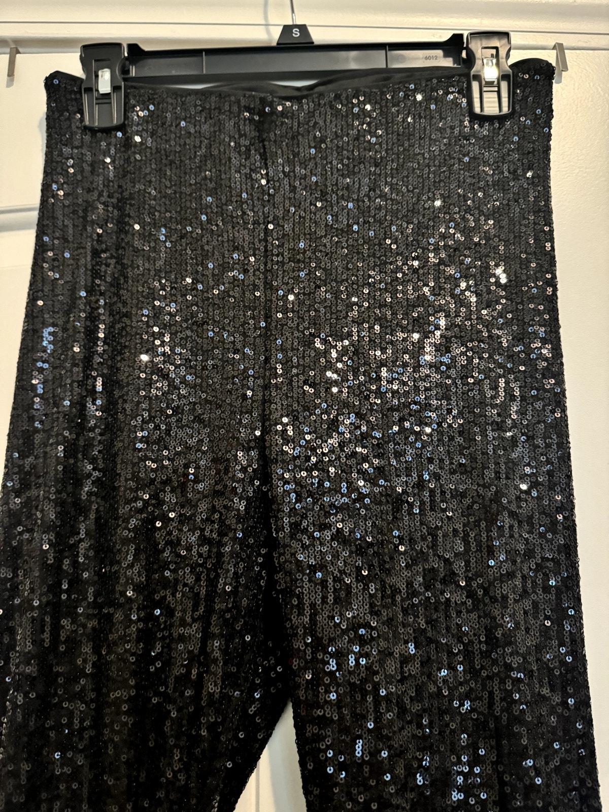 Black Sequin Leggings H&M - Sparkly!!! Size Medium Concert Ready
